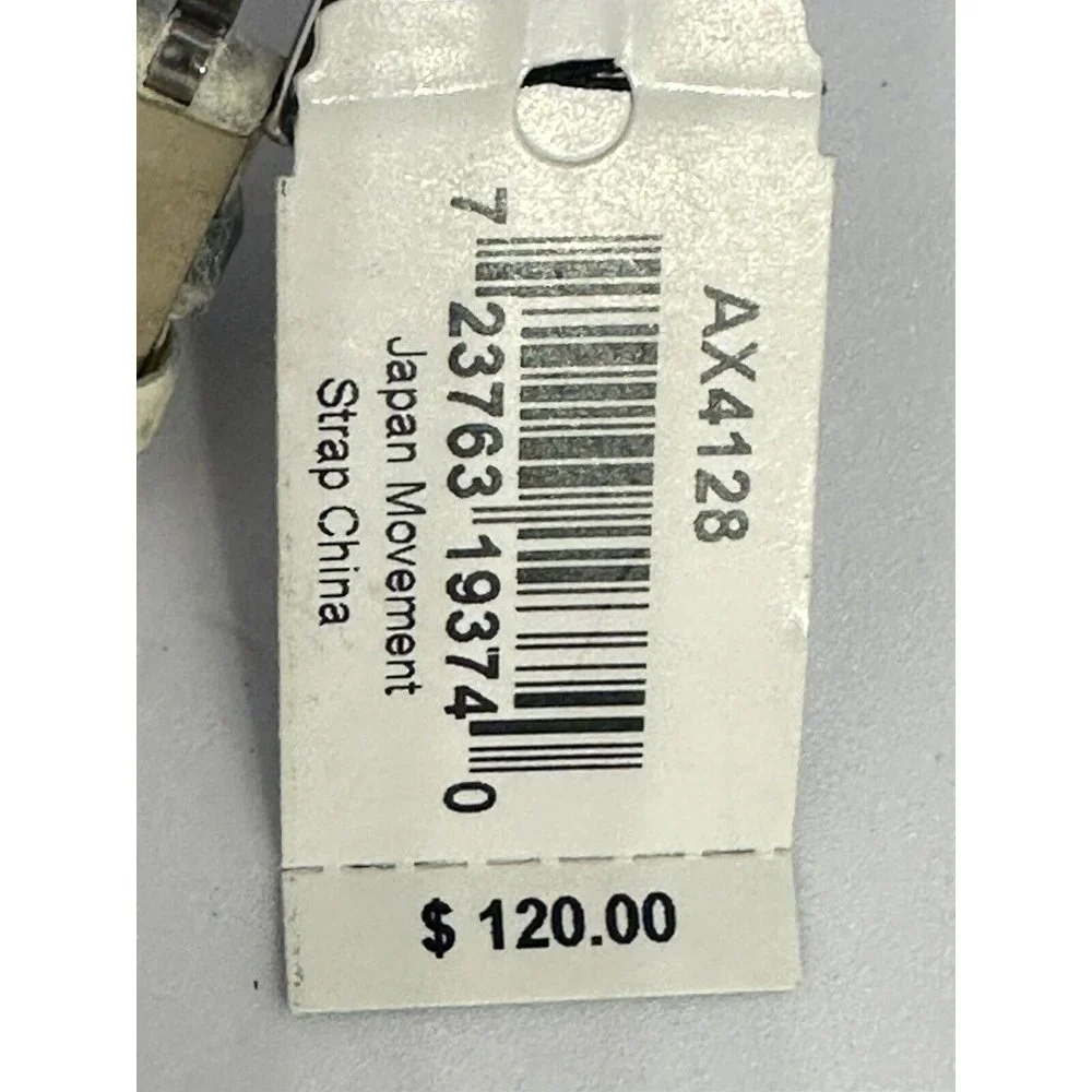 Armani Exchange NWT  Ladies New Battery Python Stamped‎ Leather Watch AX4128